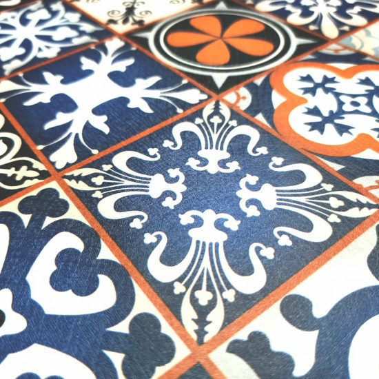 Самоклеющаяся пленка синий орнамент 0,45х10м SW-00001208