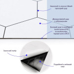 Самоклеюча вінілова плитка 600х600х1,5мм, ціна за 1 шт. (СВП-212) Глянець SW-00000518