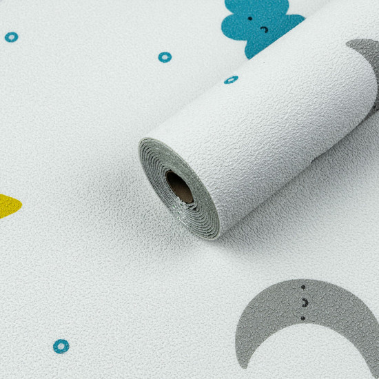 Самоклеючі шпалери місяць та зірочки 2800*500*2мм (D) SW-00001947 Самоклеючі шпалери місяць та зірочки 2800*500*2мм (D) SW-00001947