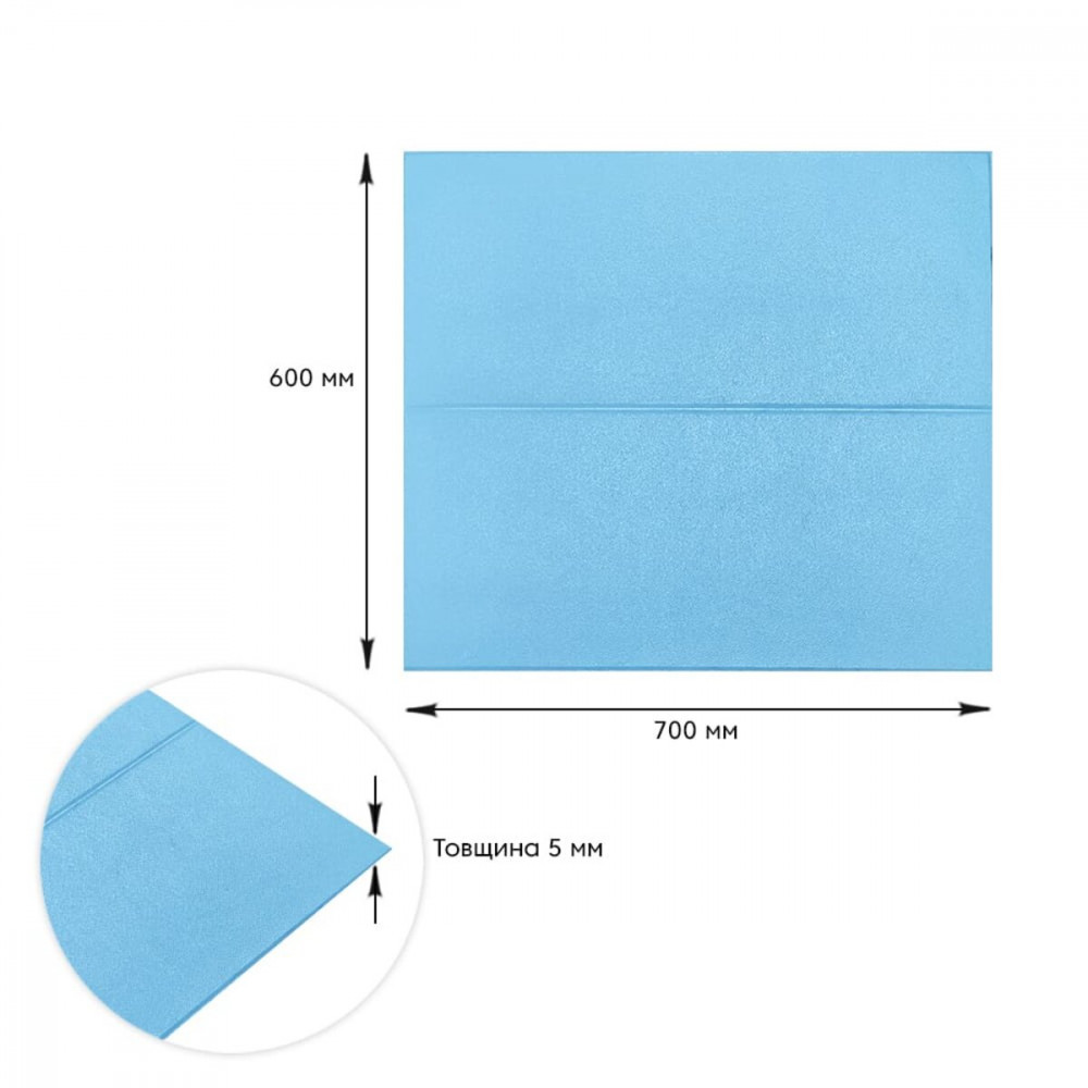 Самоклеюча 3D панель блакитні блоки 700х600х5мм (367) SW-00001465