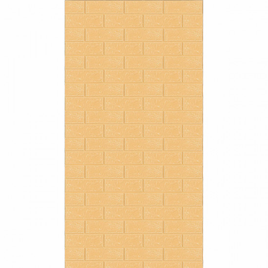 Самоклеюча 3D панель під бежеву цеглу в рулоні 3080x700x3мм (R009-3) SW-00001394