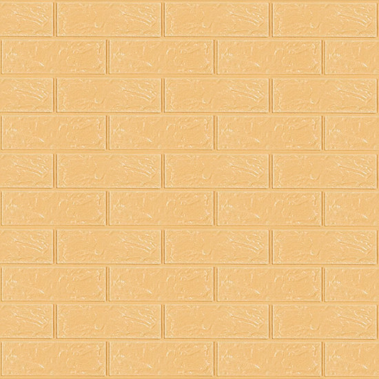 Самоклеюча 3D панель під бежеву цеглу в рулоні 19600x700x3мм (R009-3-20) SW-00001195