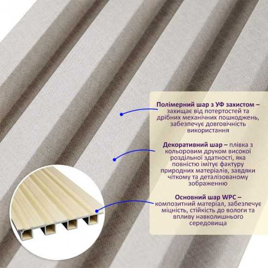 Декоративная стеновая рейка 3000*160*23мм (D) SW-00001860 Декоративная стеновая рейка 3000*160*23мм (D) SW-00001860