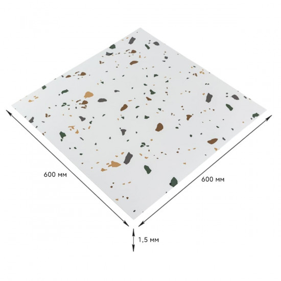 Самоклеящаяся LVT плитка 600*600*1.5mm (D) SW-00001592