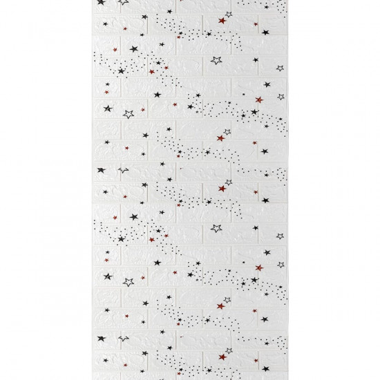 Панель стінова в рулоні 3D 700мм*3,08м*3мм зірки (D) SW-00002265