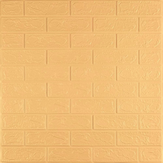 3D панель самоклеющаяся кирпич Желто - песочный 700x770x3мм (009-3) SW-00000229 3D панель самоклеющаяся кирпич Желто - песочный 700x770x3мм (009-3) SW-00000229