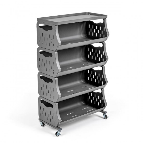 Стеллаж универсальный для хранения четырехъярусный 60*30*100см SW-00002260 Стеллаж универсальный для хранения четырехъярусный 60*30*100см SW-00002260