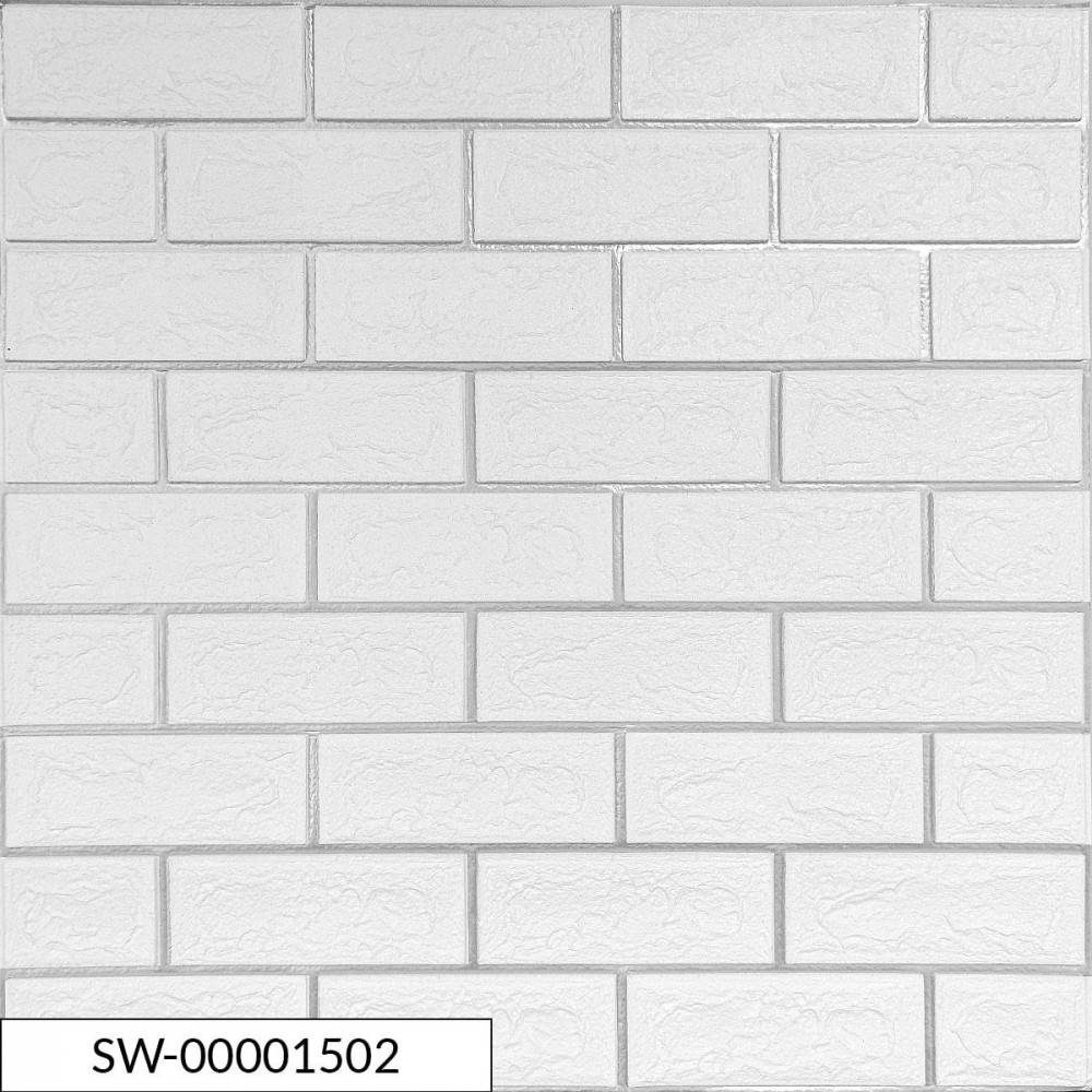 Панель стінова 3D NEW CULTURAL WALL 70*70cm*5mm WHITE+SILVER (D) SW-00001502