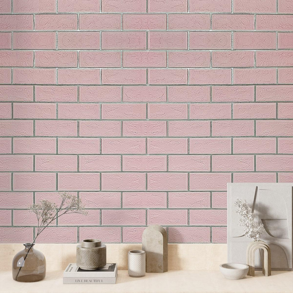 Панель стінова 3D NEW CULTURAL WALL 70*70cm*5mm PINK+SILVER (D) SW-00001501