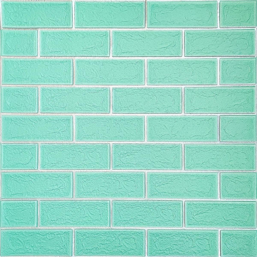 Панель стінова 3D NEW CULTURAL WALL 70*70cm*5mm GREEN+SILVER (D) SW-00001803