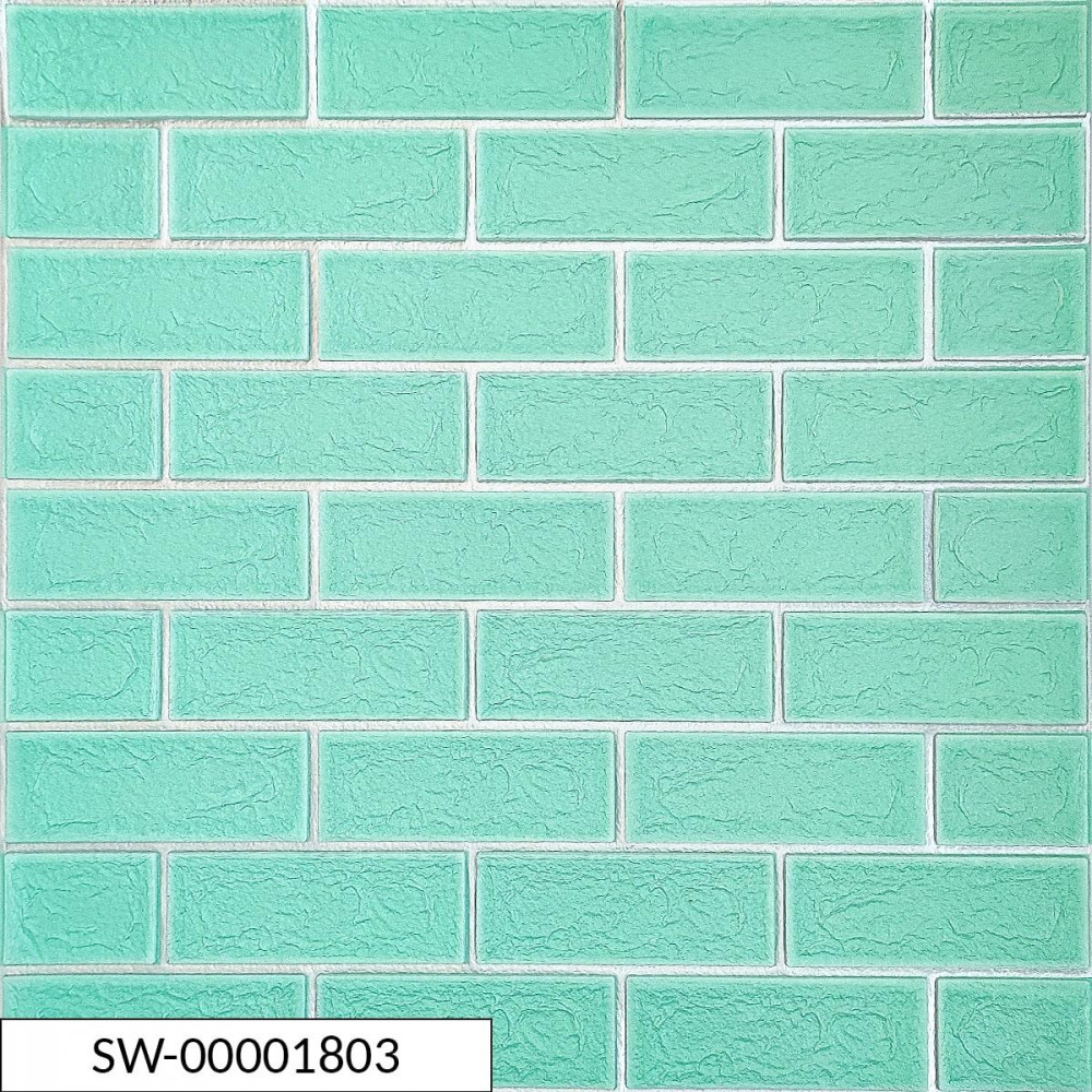 Панель стінова 3D NEW CULTURAL WALL 70*70cm*5mm GREEN+SILVER (D) SW-00001803