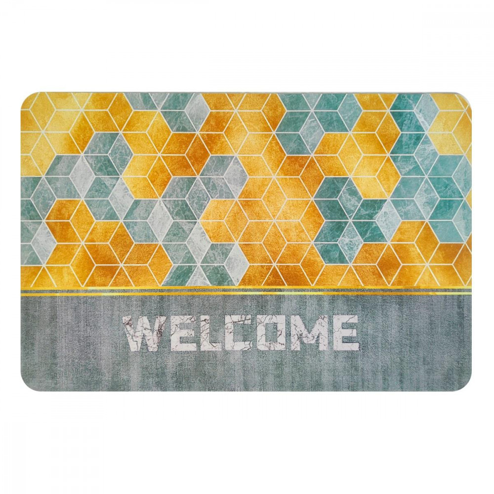 Влагопоглощающий коврик кубы "Welcome" 40*60CM*3MM (D) SW-00001561